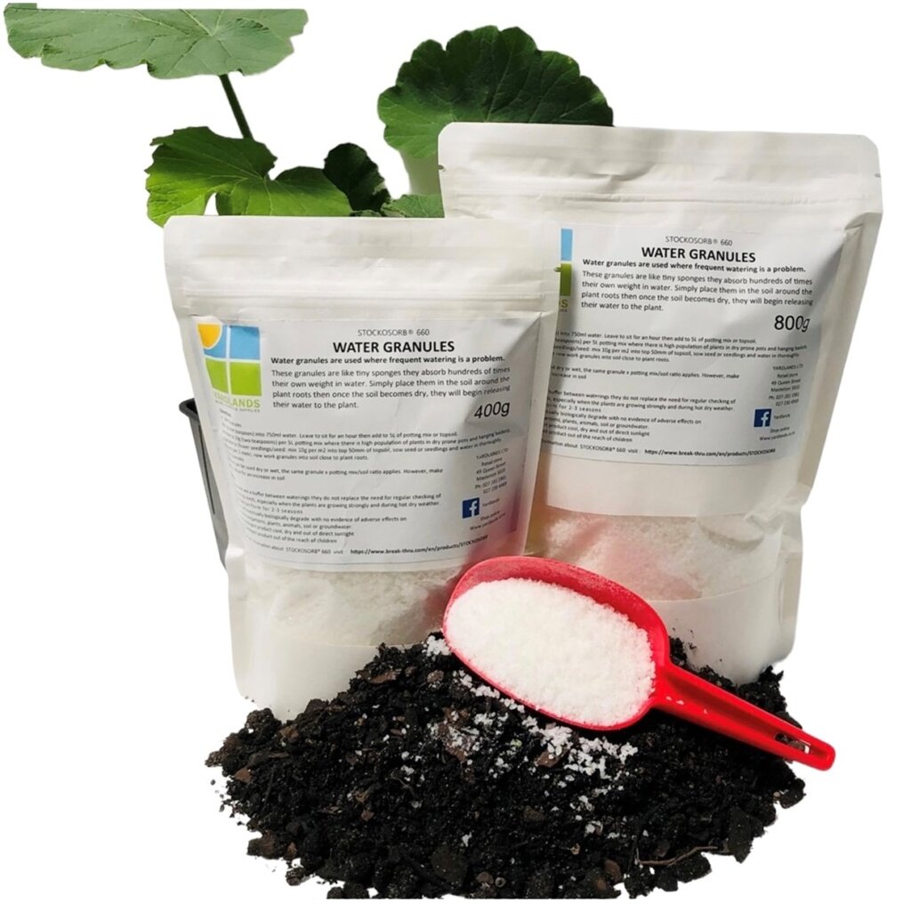 WATER RETAINING GRANULES Yardlands