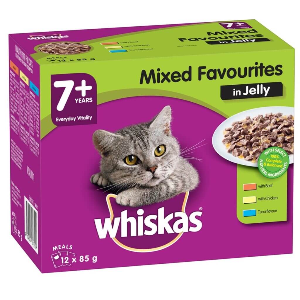 WHISKAS POUCHES MIXED FAVOURITES IN JELLY Yardlands
